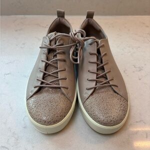 Ecco Mauve Leather Sneakers